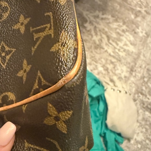 Louis Vuitton Brown and Tan Monogram Tote - Picture 8 of 10